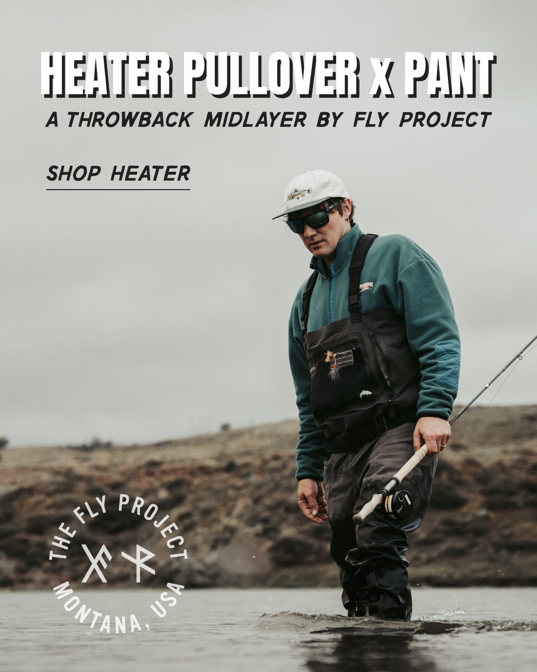 Introducing the Fly Project Heater Pullover and Pant, a throwback midlayer by Fly Project.